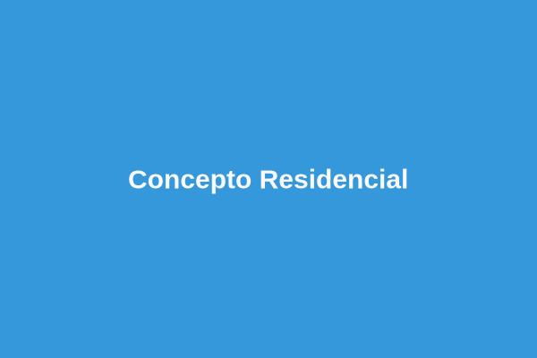 Concepto de edificio residencial